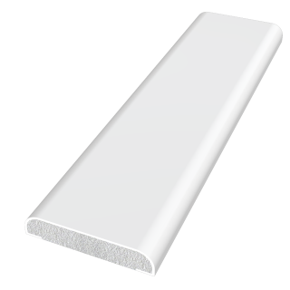 28mm 'D' Section Window Trim - White
