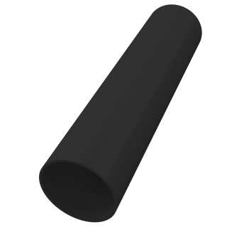 Freeflow Round Pipe 2.75 metre - Black