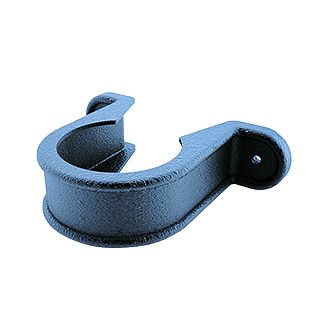 Freeflow Round Pipe Clip Cast Iron Black