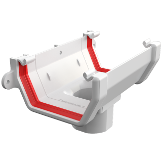 Freeflow Square Running Outlet - White