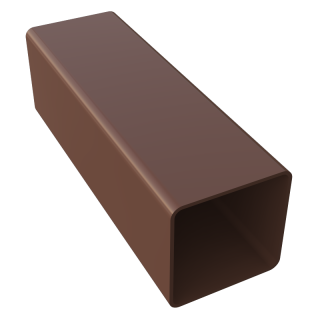 Freeflow Square Pipe 2.75 metre - Leather Brown