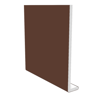 175mm Plain Fascia - Leather Brown