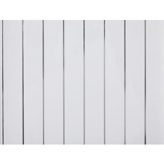Geopanel 5mm PVC Panel - 2 Strip White/Silver 2.7m