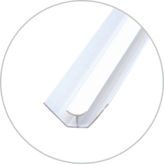 Geopanel PVC 5 mm Internal Corner White