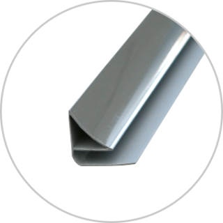 Geopanel PVC 5 mm Scotia Moulding Silver