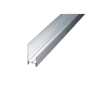 Geopanel Aluminium 7.6mm Base Seal Trim Bright Silver