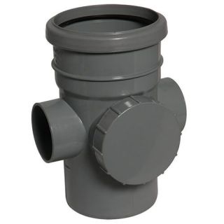 Anthracite Grey Soil Access Pipe 110mm