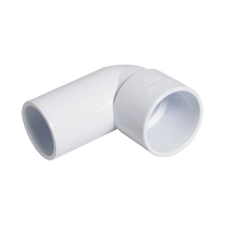 40mm Solvent 90 Deg. Street Bend White