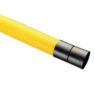 25m Yellow Gas Perforated Duct 100mm 